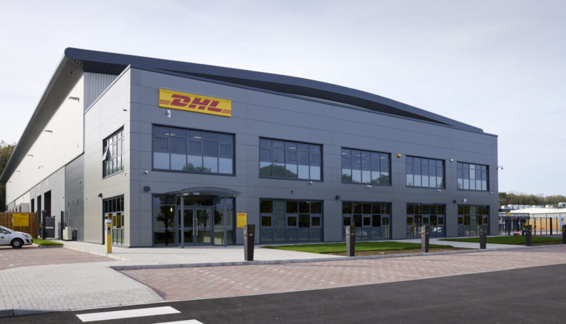TJ Hall, October, 2023, construction, Telford, DHL